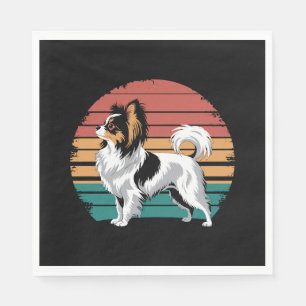 Serviette En Papier Retro Vintage Papillon Amoureux des chiens Animal 