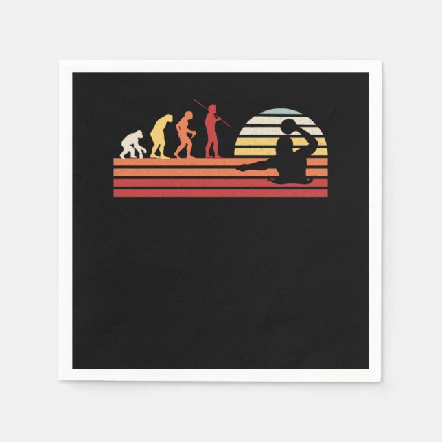 Serviette En Papier Retro Vintage Water Polo (Devant)