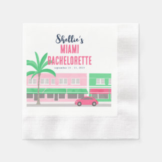 Serviette En Papier Retrouvez-moi à Miami EVJF