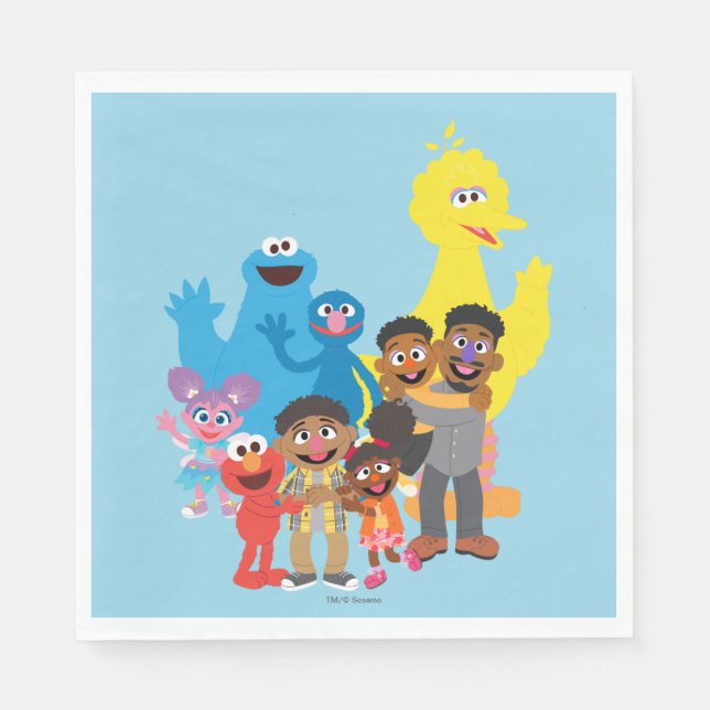 Serviette En Papier Retrouvons-nous (Devant)