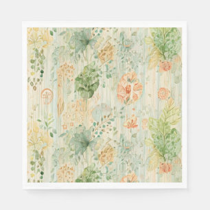 Serviette En Papier Rêve botanique doux