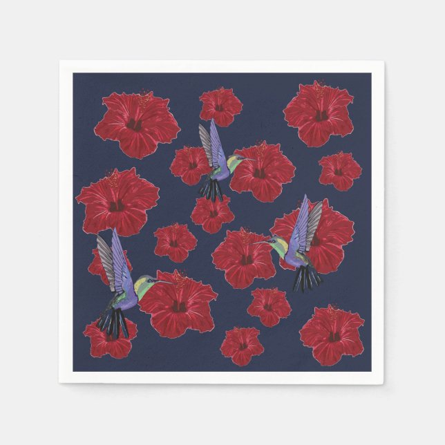 Serviette En Papier Rêve de colibris (Devant)