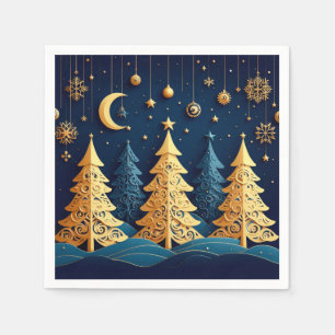 Serviette En Papier Rêve de l'Arbre sous les Étoiles – Caprice Doré