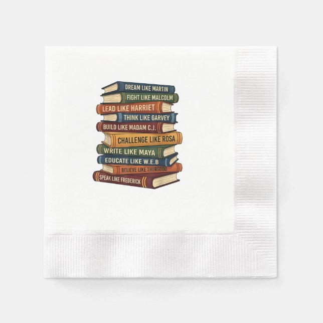 Serviette En Papier Rêve du Mois de l'Histoire des Noirs (Devant)