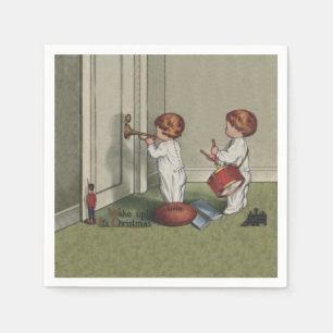 Serviette En Papier Réveillez-vous son joli enfant de Noël