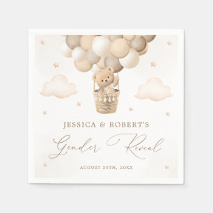 Serviette En Papier Révélation du genre chez l'ours en peluche neutre