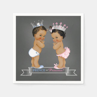 Serviette En Papier Révélation du sexe ethnique Prince Princesse
