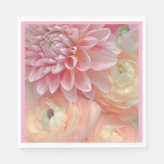 Serviette En Papier Rêves Floraux (Devant)