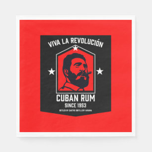 Serviette En Papier Révolution des buveurs de rhum Libre à Cuba