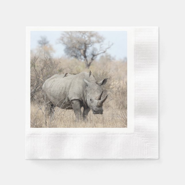 Serviette En Papier Rhino blanc (Devant)