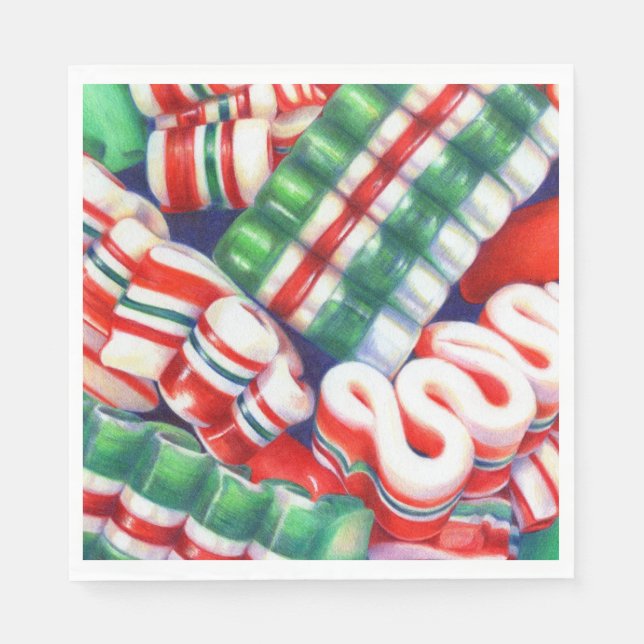 Serviette En Papier RIBBON CANDY Papier de déjeuner standard serviette (Devant)