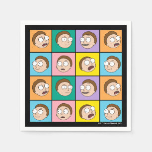 Serviette En Papier RICK ET MORTY™   Morty's Moods