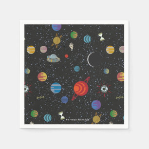 Serviette En Papier RICK ET MORTY™   Motif spatial