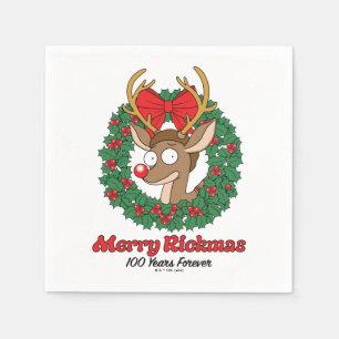 Serviette En Papier Rick et Morty   Reindeer Morty Merry Rickmas