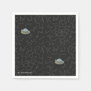Serviette En Papier RICK ET MORTY™   Rick Constellation Pattern