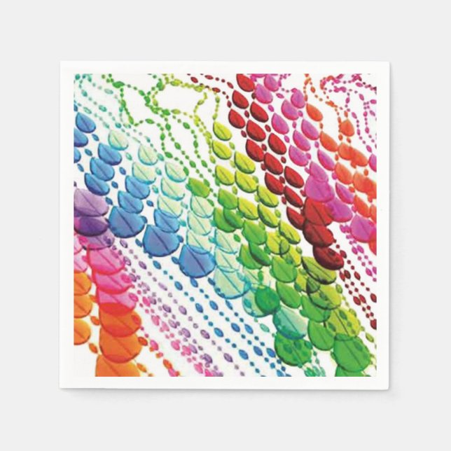 Serviette En Papier Rideau de perle (Devant)