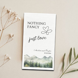 Serviette En Papier Rien De fantaisie Juste Aimer Élégant Mariage