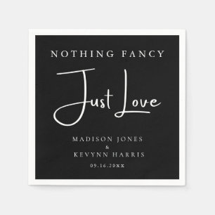 Serviette En Papier Rien de fantaisiste, juste un amour minimaliste et