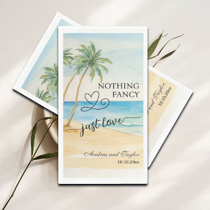Serviette En Papier Rien de Fantaisiste Juste un Élégant Mariage Amour