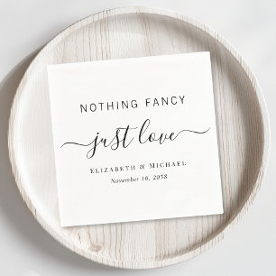 Serviette En Papier Rien de fantaisiste juste un mariage d'amour