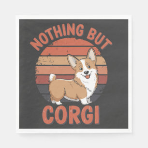 Serviette En Papier Rien que des Corgi