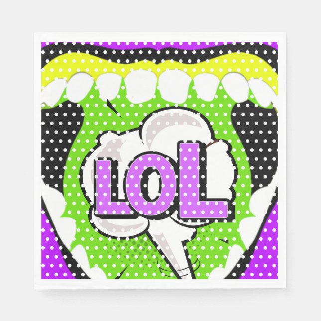 Serviette En Papier Rire fort (Devant)