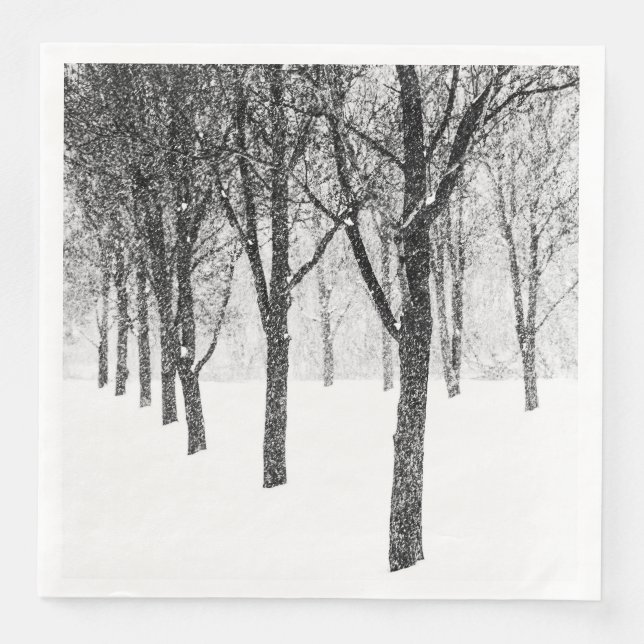 Serviette En Papier ris I side with trees (Devant)