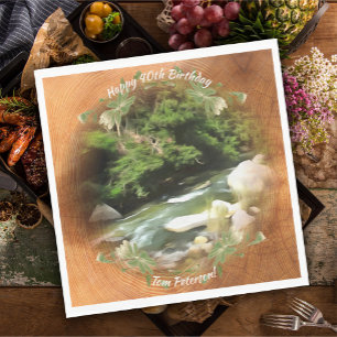 Serviette En Papier Rivière Birthday 0365