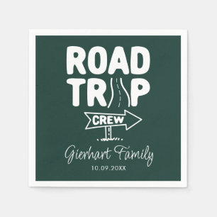 Serviette En Papier Road Trip Crew Family Summer Party Paper