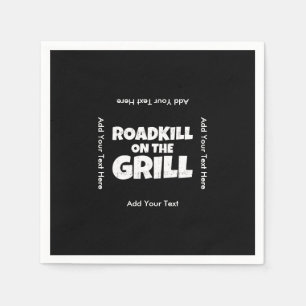 Serviette En Papier Roadkill on the Grill - Funny BBBQ Party