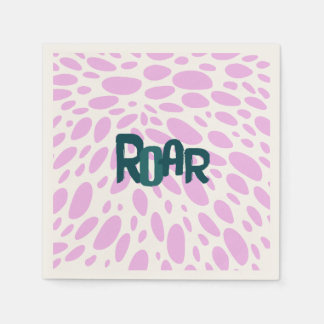 Serviette En Papier Roarsome 2e Filles fête d'anniversaire Papier Napk