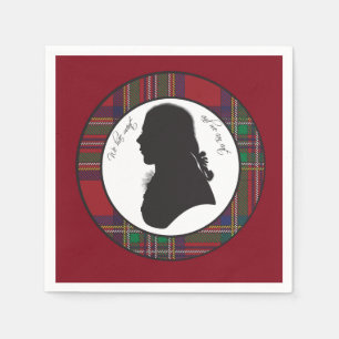 Serviette En Papier Robbie Burns serviettes silhouette