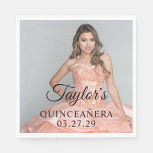 Serviette En Papier Robe de Quinceanera Photo