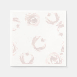 Serviette En Papier Robe florale classe noire rose pâle pour douche de