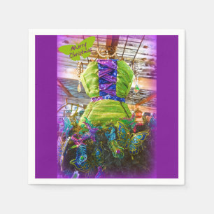 Serviette En Papier Robe Mannequin Papillon Forme Arbre de Noël