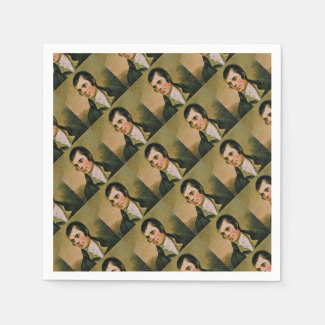 Serviette En Papier Robert Burn, célébrant la nuit de Burn (Devant)