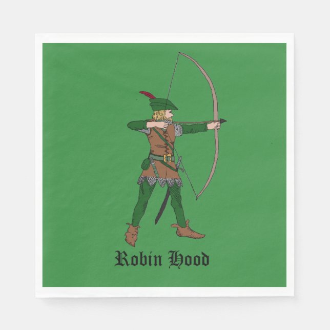 Serviette En Papier Robin des bois (Devant)