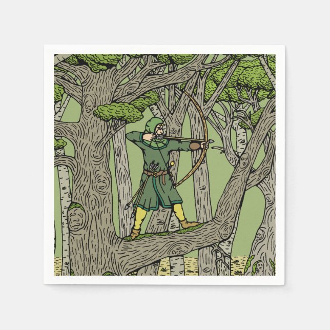 Serviette En Papier Robin Hood (Devant)