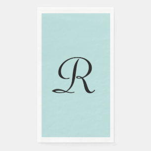 Serviette En Papier Robin's Oeuf Blue Monogrammed Papier serviette d'h