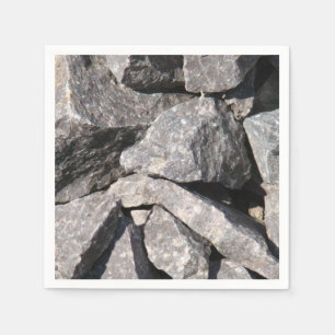 Serviette En Papier Roche de granit perdu