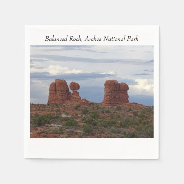 Serviette En Papier Rocher équilibrée, Parc national des Arches (Devant)