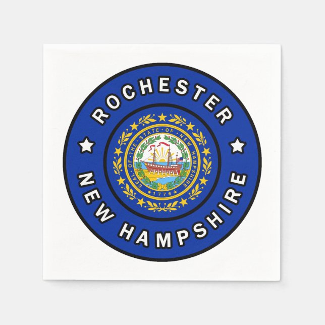 Serviette En Papier Rochester New Hampshire (Devant)