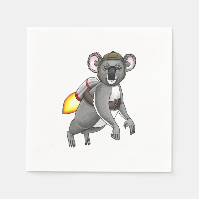 Serviette En Papier Rocket Koala Bear (Devant)