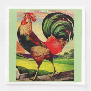 Serviette En Papier Rocky the Handsome Rooster