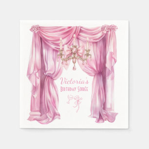 Serviette En Papier Rococo Rose Soft Renaissance Coquette Party
