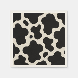 Serviette En Papier Rodeo de charme occidental Amusement Imprimé vache