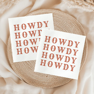 Serviette En Papier Rodéo Dernier de la cowgirl du désert