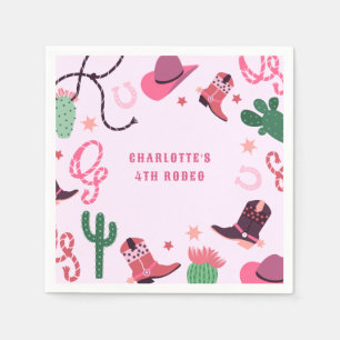 Serviette En Papier Rodéo Rodéo Rodéo Western Anniversaire