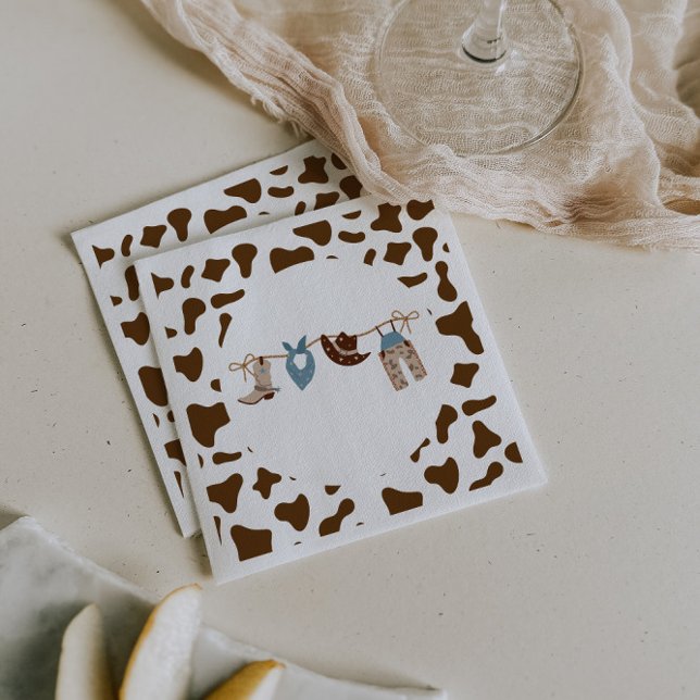Serviette En Papier Rodeo Western Cowboy Baby shower (Créateur téléchargé)