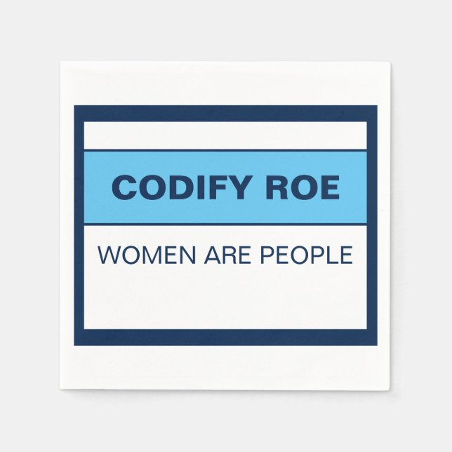 Serviette En Papier Roevember Codify Roe Les femmes sont des gens (Devant)